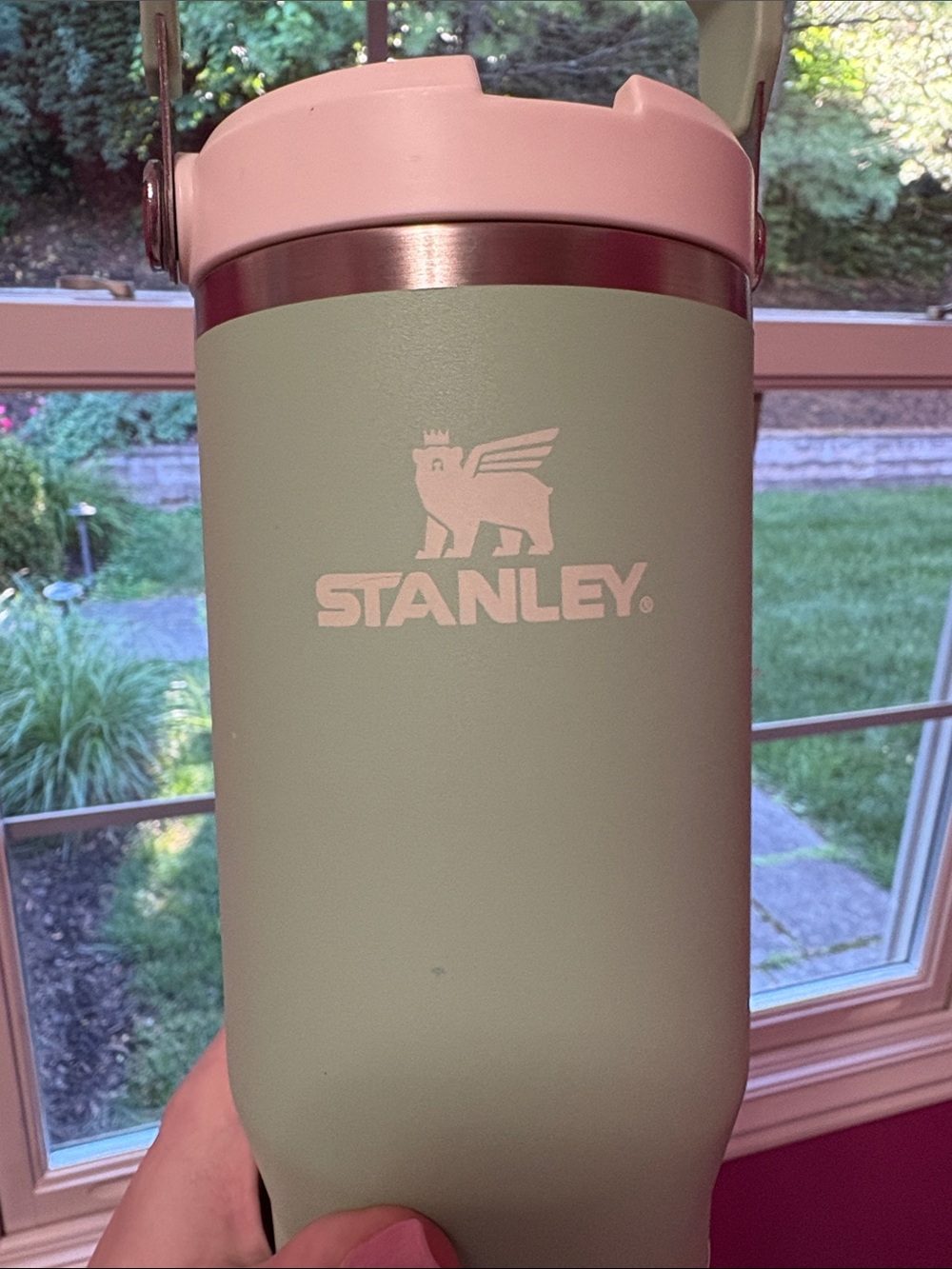 Stanley Mint Green Flip Straw Tumbler with Carry Handle 30 oz NWT - Picture 3 of 8